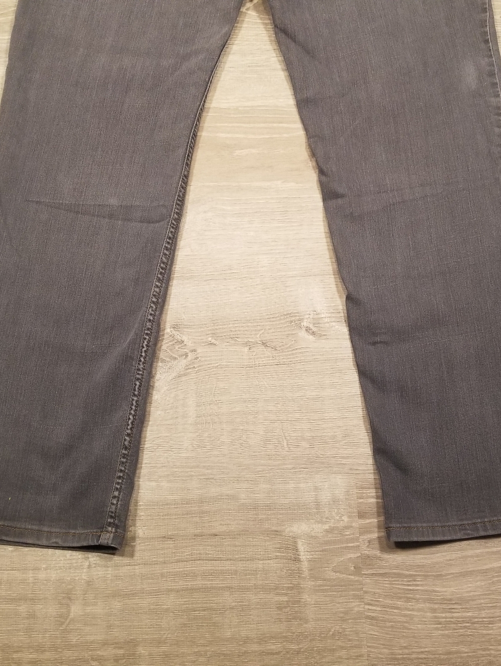 PrAna Slim Fit Jeans Mens 38x32 Gray Stretch Straight Leg Flex Casual Comfort - Picture 7 of 9